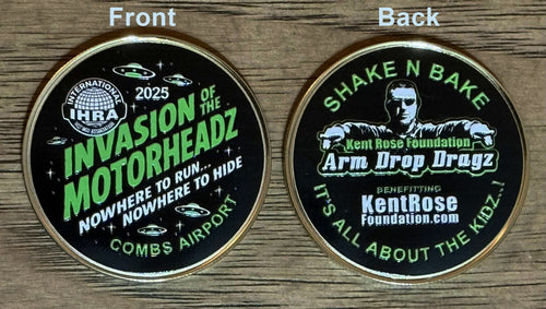 IHRA Invasion Of The MotorHeadz Collectible Challenge Coin