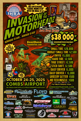 IHRA Invasion of the MotorHeadz 2025 Collectible Event Poster
