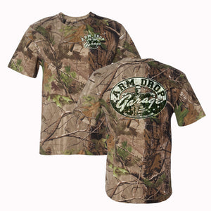 Adult Real Tree APG Camo Arm Drop Garage T-Shirt